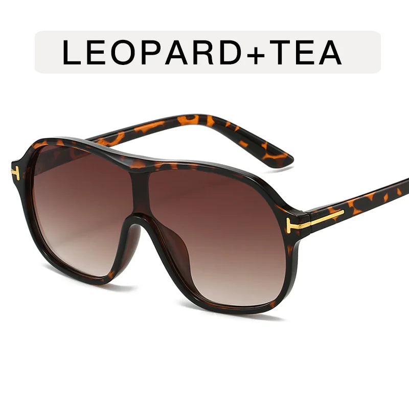 Retro Sunglasses T-Piece Large Frame Sun Glasses Trend Man Toad Eyewear Outdoor Fashion Sunscreen Eyeglasses UV400