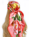 Retro Women Silk Scarf Bandanna Fashion Bohemian Pattern Square Hijab Lady Wrap Headband foulard muffler