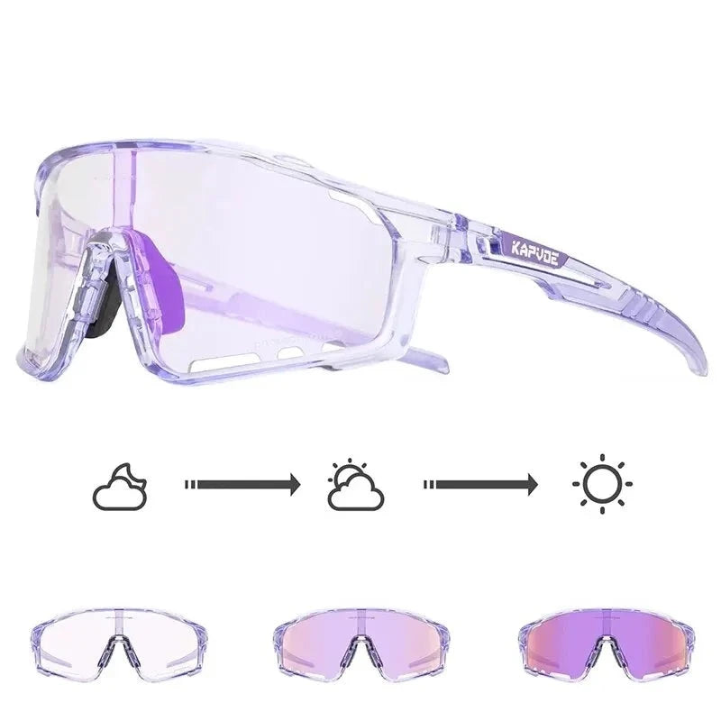 Photochromic Women Men Cycling Glasses MTB Mountain Road Bike Riding Sunglasses Outdoor Sports Goggles Bicycle Eyewear