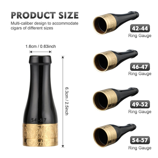Cigar Mouthpiece for Men and Women Portable 4 Size Cigar Holder Set