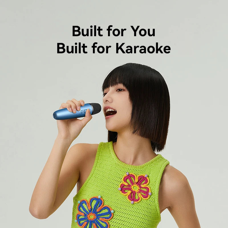 Official Samsung TV Wireless Karaoke Microphone, Puremic Rechargeable Mic with Bluetooth & AUX Receiver, Type-C Charging
