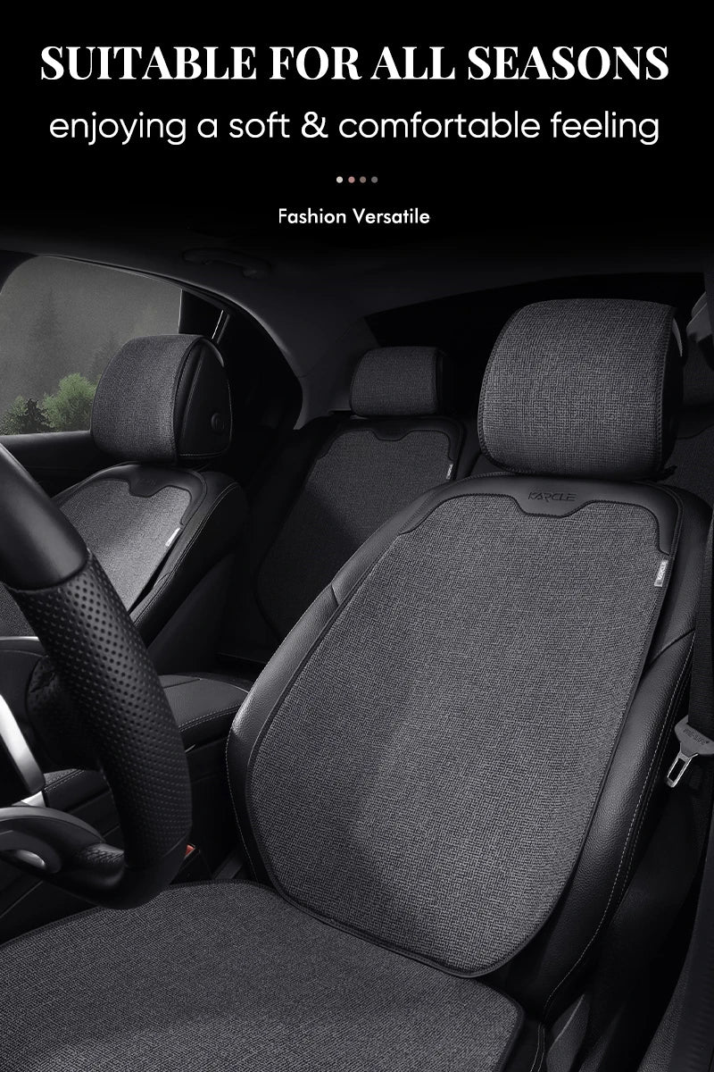 Car Seat Cover Linen Cotton Set Car Seat Cushion Soft Universal Seat Cushion Chair Protector Pads Auto Seats Cover Accessories