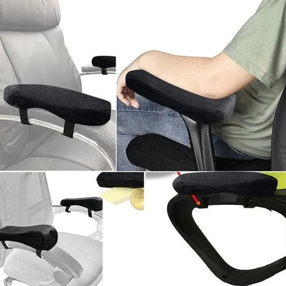 Ergonomic Armrest Pads- Office Chair Arm Rest Cover Pillow - Elbow Support Cushion for Computer, Gaming and Desk Chairs