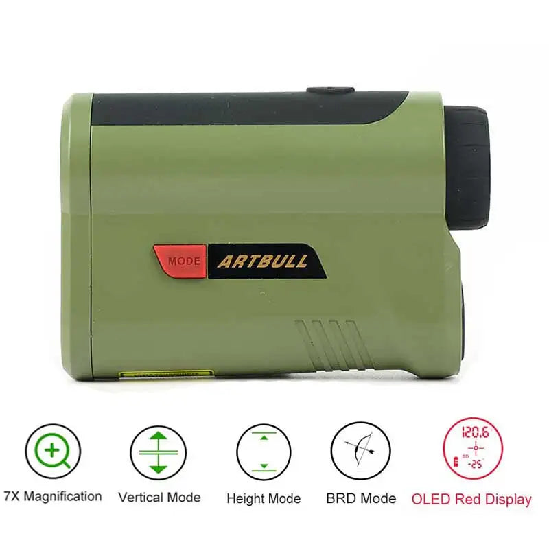 OLED Red Display 1200Yard / 2000Yard Laser Rangefinder with 7X Magnification