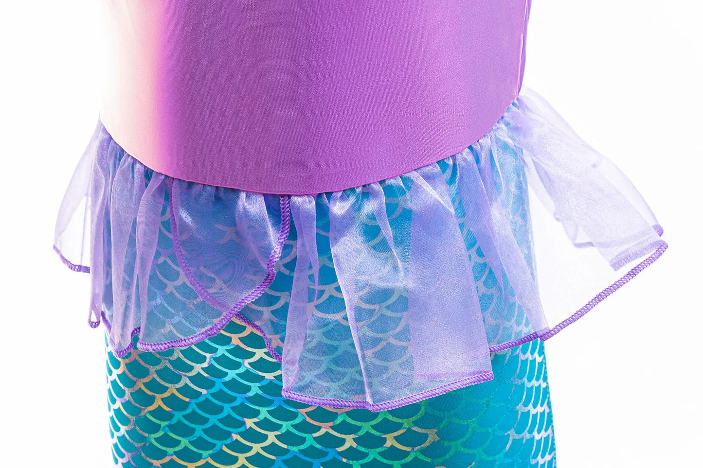 Little Mermaid Costume For Girl Ariel Dress Kids Birthday Halloween Carvinal Party Dresses Cosplay Clothes Children Prom Gown