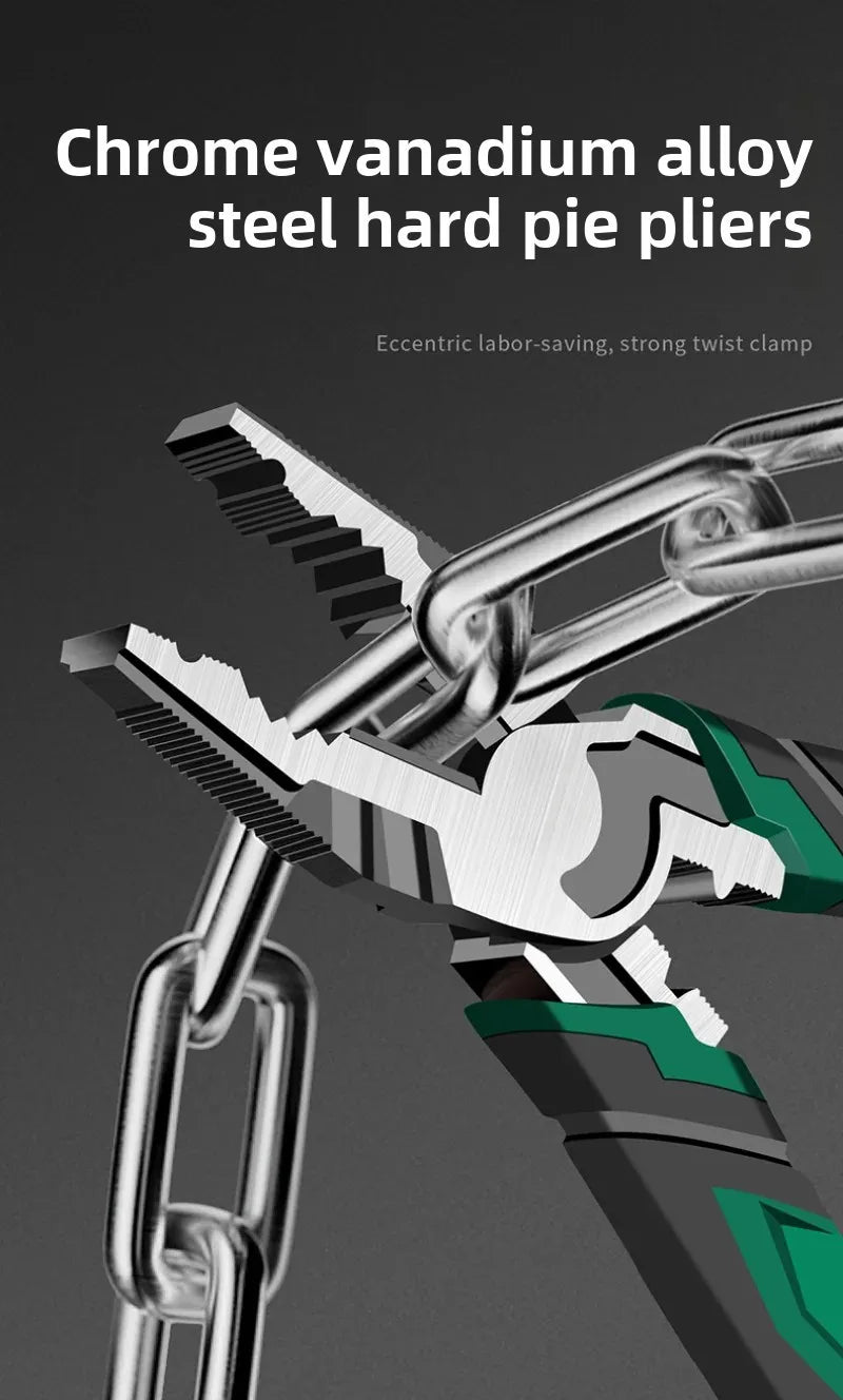 6/8Inch Electrician Wire Pliers Diagonal Pliers Nose Pliers Industrial Labor-saving Steel Plier Electricist Professional Tools