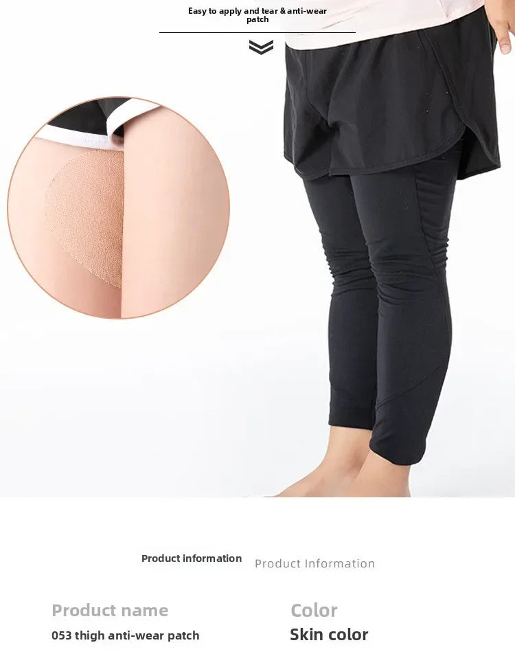 10Pcs Anti-Chafing Thigh Pads Non-woven Self-Adhesive Anti-Friction Thigh Stickers Waterproof and Breathable for Men Women