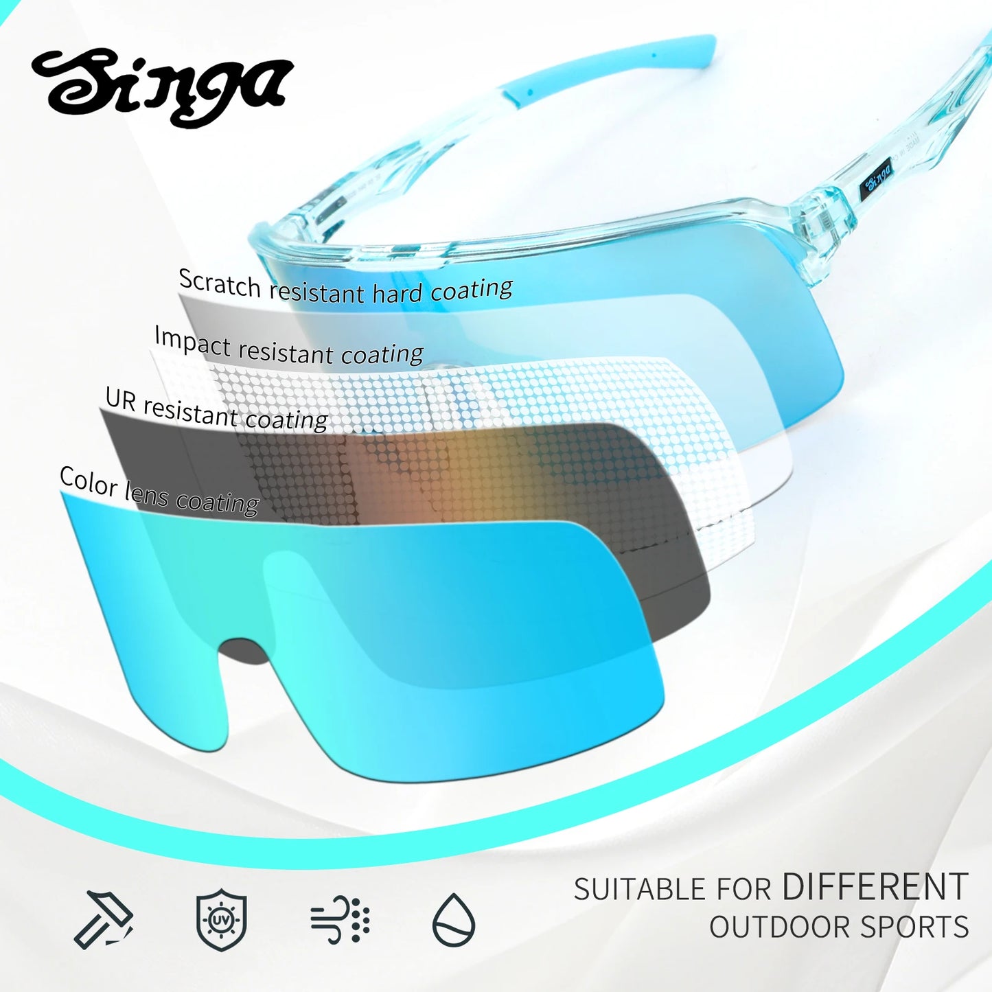 Photochromic UV400 MTB Cycling Sunglasses