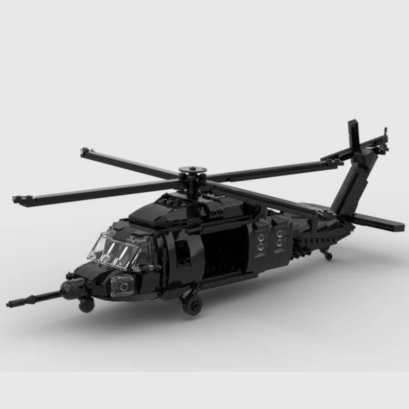 Black Hawk Helicopter Building Blocks Model Kit DIY Assembly Toy