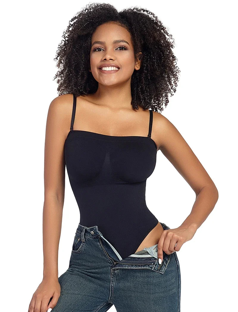Women Tummy Control Thong Bodysuit – Slimming Compression Shapewear