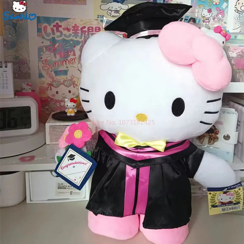 Kawaii Cartoon Plush Doll with Hat Soft Sofa Pillow