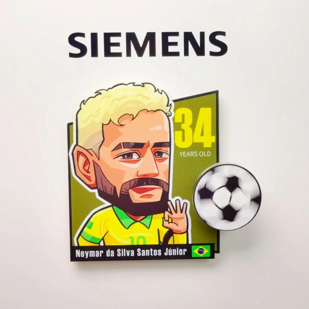 2026 Soccer Rotating Fridge Magnet Football Fan Souvenir Home Decor