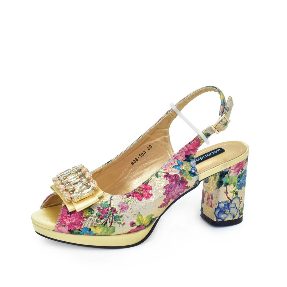 Italian Design Rhinestone-encrusted Ladies Party Shoes And Special Bag High Heels And Dual Purpose Bag Women's Shoes