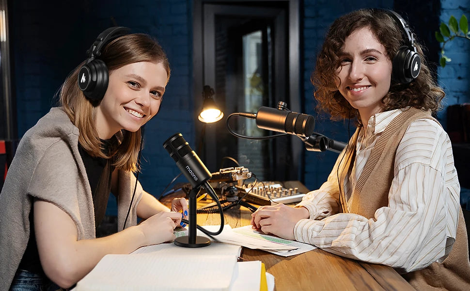 Dynamic XLR PC Microphone All Metal Gaming Broadcast Recording Streaming Works for Audio Interface Sound Card Mixer PD100