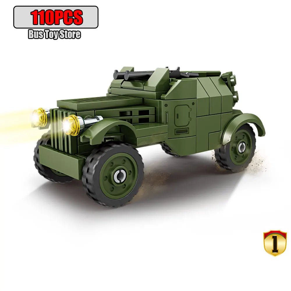 BMPT Terminator Tank KV-2 T-34 Tiger I WW2 Military Classic Model Building Blocks Bricks Boy  Toys for Christmas Gifts