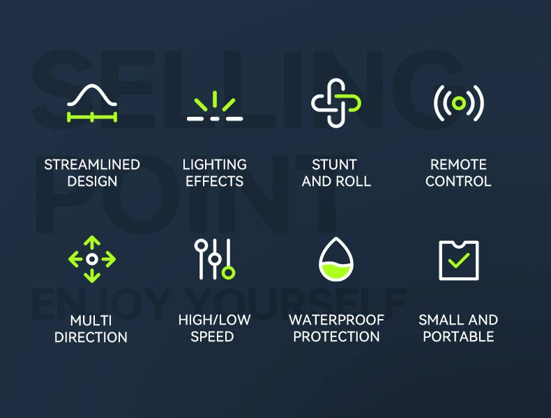 Mini Rc Boat Stunt 360 Degree Radio Remote Controlled High Speed Ship with Led Light Palm Boat Summer Water Toy Pool Toys Gifts