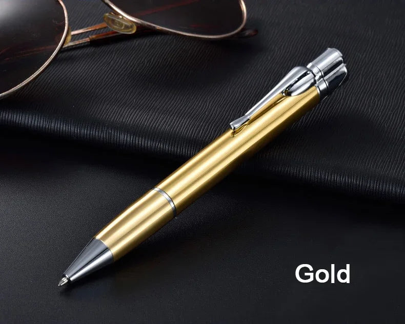 Creative Ball Pen Ligher Green Flame Torch Lighter Unusual Pen Portable Metal Butane Gas Cigarette Lighter Practical Gadget Gift