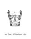 Sun Wukong Monkey Wine Glass 3d Whiskey Cup Short Drinking Liquor Glass Transparent Soju Brandy TeaCup Glassware For Wine Coffee
