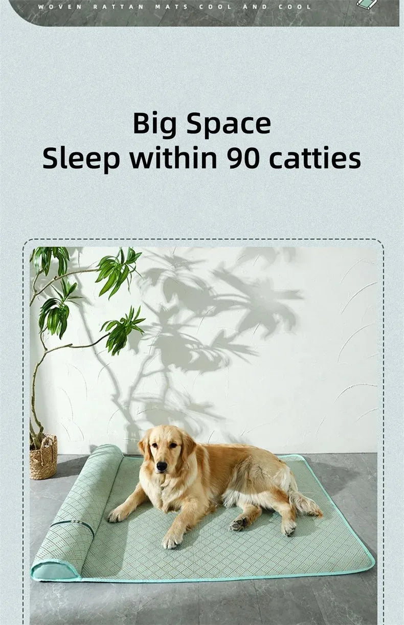 Cooling Dog Bed Mat Washable Pet Cushion Mattress