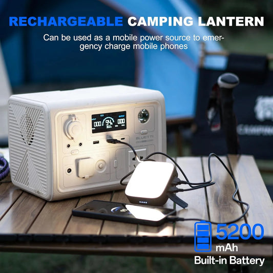 500 Lumen Rechargeable Camping Lantern With Power Bank