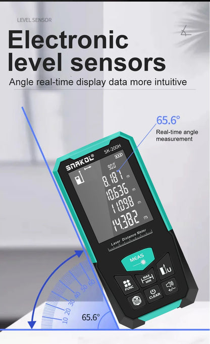 Laser Distance Meter 150M/200M Profesional Laser Tape Measure Rangefinder Trena Roulette Ruler Range Finder USB Charging