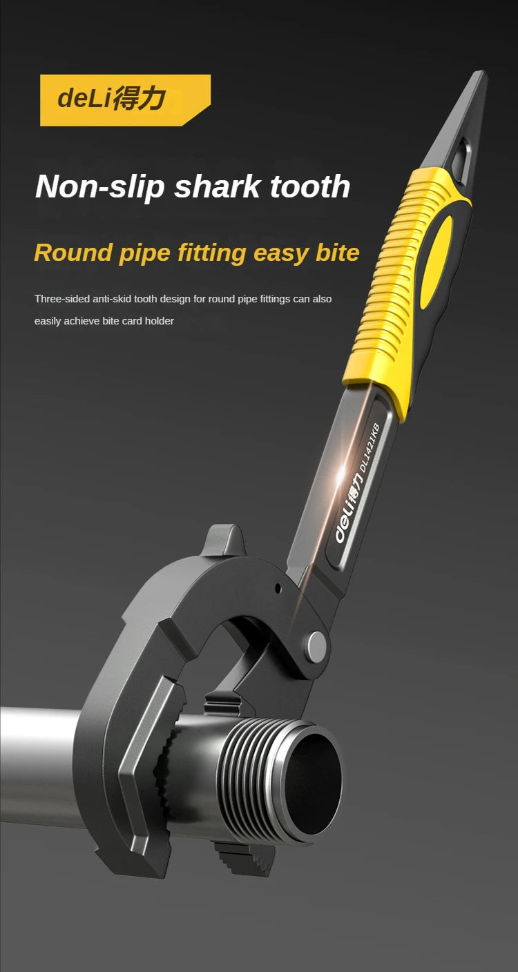 14-30 / 30-60mm Universal Key Pipe Wrench Open End Spanner Set High-carbon Steel Snap N Grip Tool Plumber Multi Hand Tool