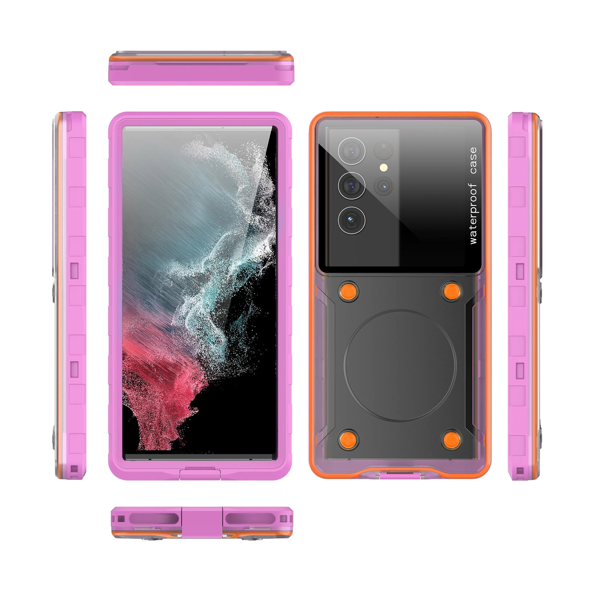 Transparent Universal 6.9-inch Underwater Touch Screen Dust and Drop Protection IP68 Waterproof Phone Case