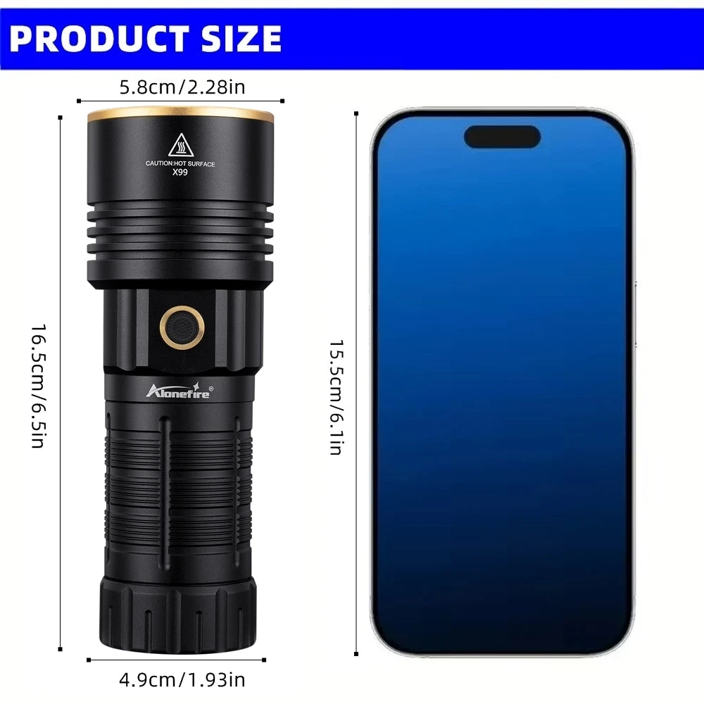 180W 9 LED High Power Rechargeable Flashlight