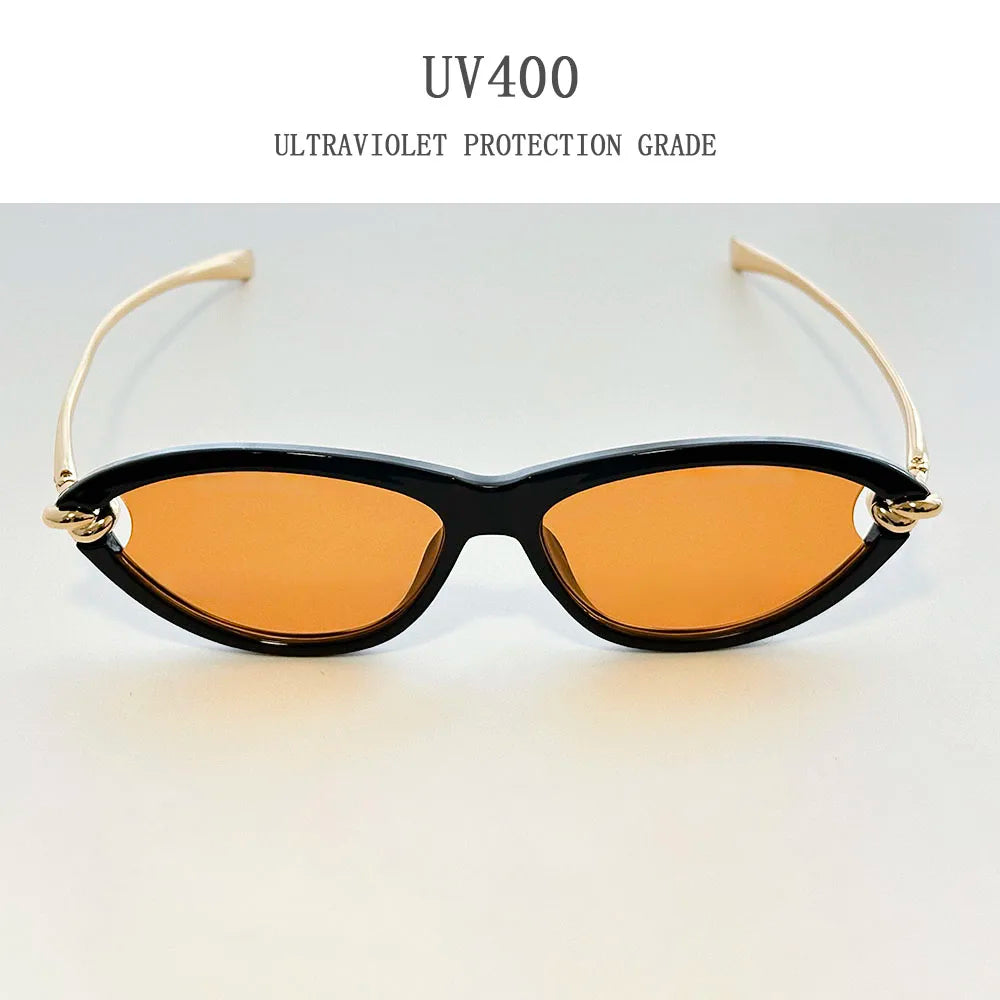Vintage Cat Eye Sunglasses With UV400 Protection