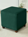 1PC Stretch Square Ottoman Stool Covers Super Soft Velvet stool Cover Elastic All-inclusive Footrest Slipcovers for Living Room