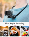 Neck Hold Mount for Insta360 X3 GoPro Hero 11 10 9 DJI Osmo Action Camera Anti-shake Lanyard Strap for GoPro Accessories