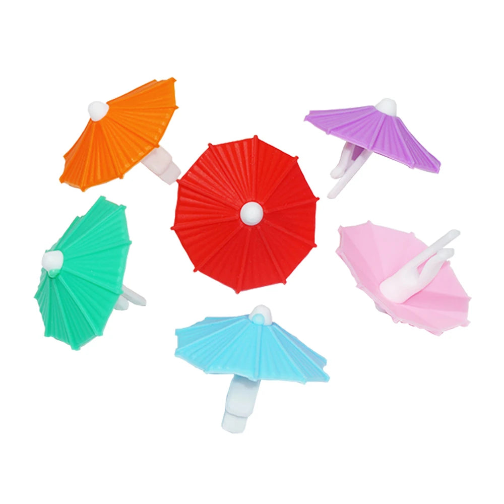 Umbrella Wine Glass Markers Drinking Cup Identifier Sign Mark Party Supplies Wine Glass Charm Labeling Party Supplie