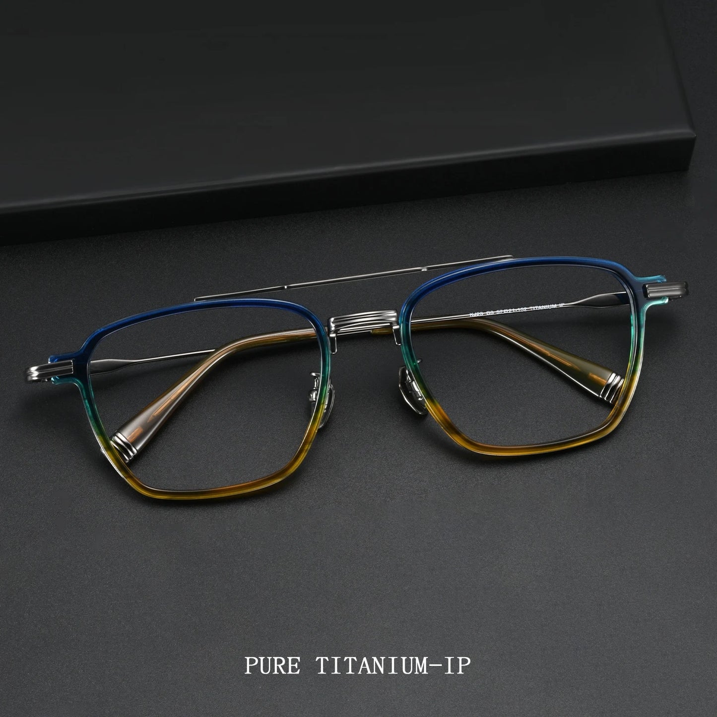 Luxury Lightweight Titanium Pilot Double Bridge Eyeglasses Frames