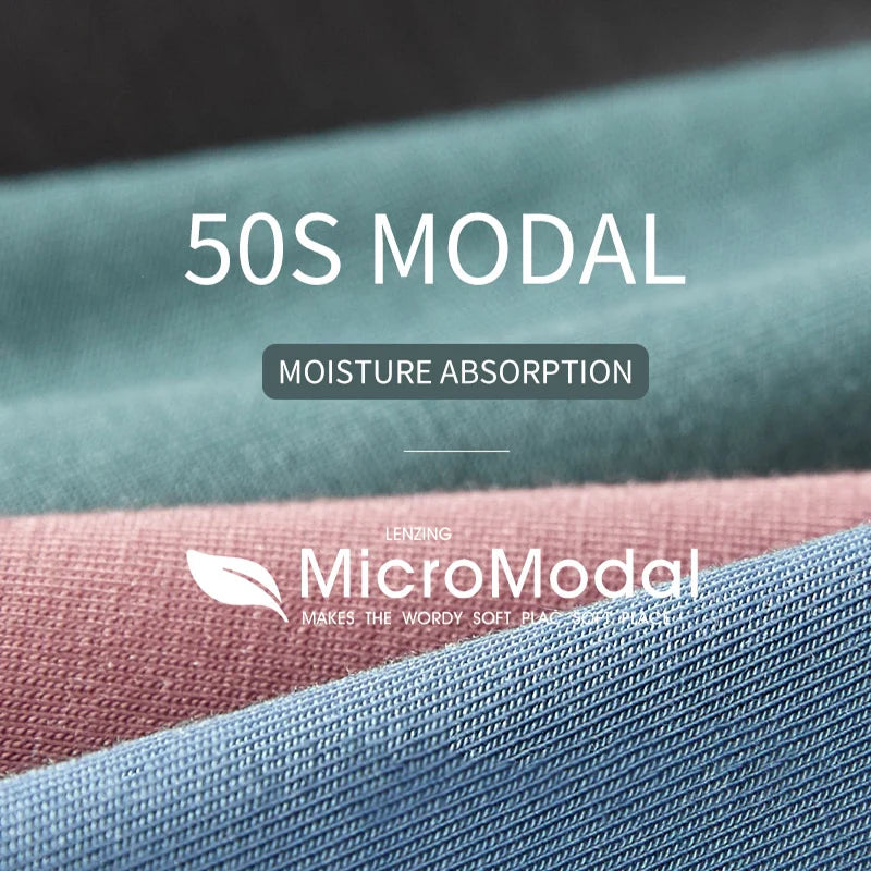 3-Pack Men’s Modal Graphene Boxer Shorts – Antibacterial Crotch, Comfortable Fit