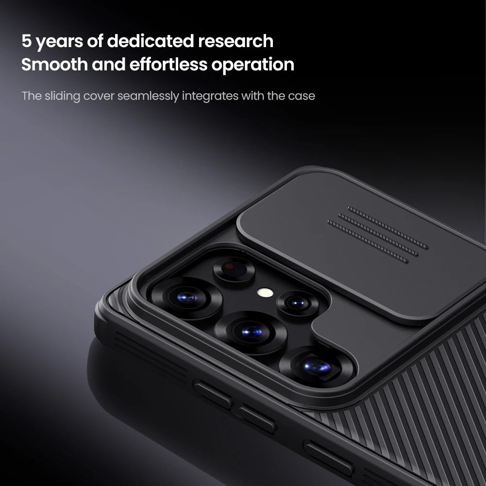CamShield Pro Slide Camera Cover Case for Samsung Galaxy S26 Ultra / S26 Plus / S25 Ultra / S24 Ultra – PC + TPU Full Protection Cover