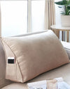 Canvas Lumbar Support Sofa Cushion With Pocket Triangle Backrest Tatami Mat For Living Room Bedroom Ergonomic Pillow
