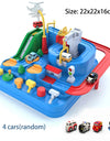 Car Rescue Adventure Rail Track Toy for Kids Racing Brain Educative Interactive Table Game Educational Toys Train Boy Girl Gifts