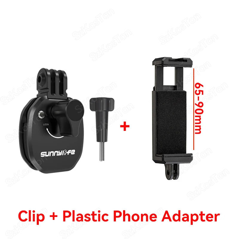 Motorcycle Windshield Clip Mount for Action Cameras and Smartphones