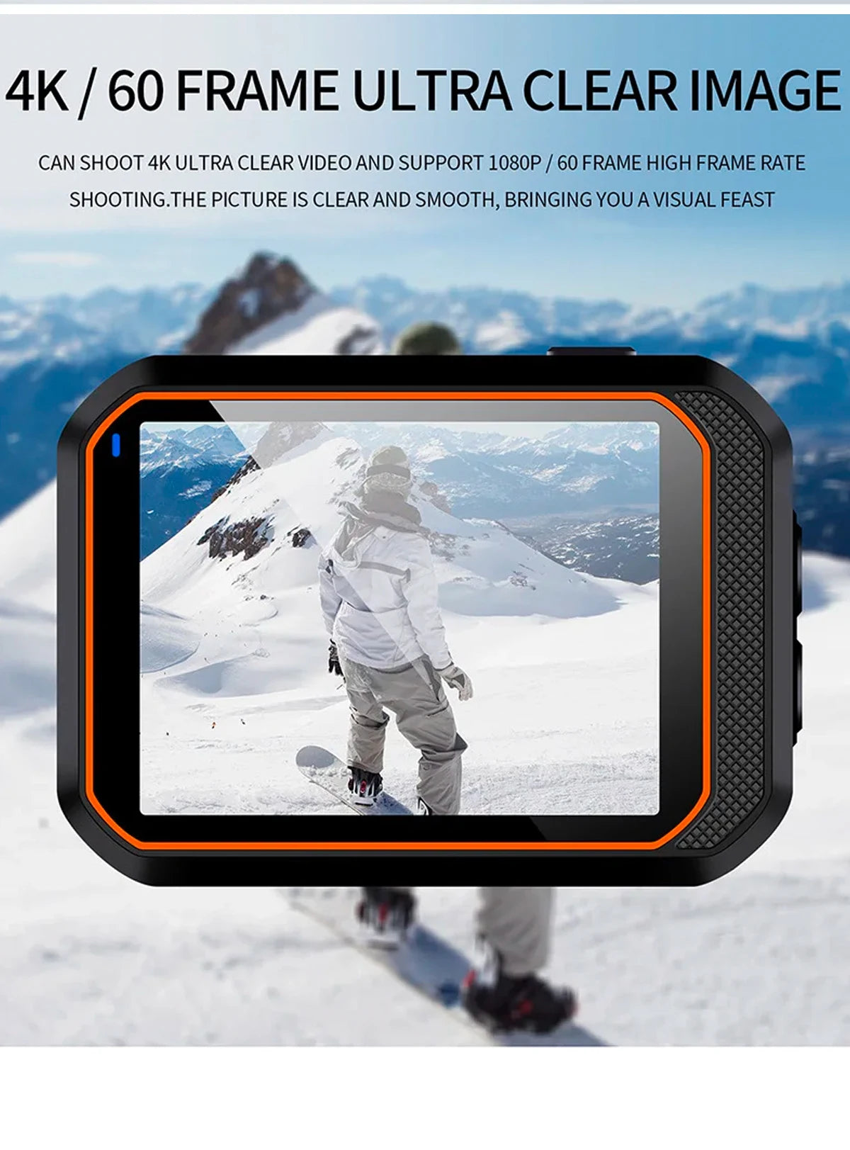 4K WiFi Action Camera with Remote Control Waterproof Sports Camera 170 Degree Wide Angle Helmet and Bicycle Recording Device