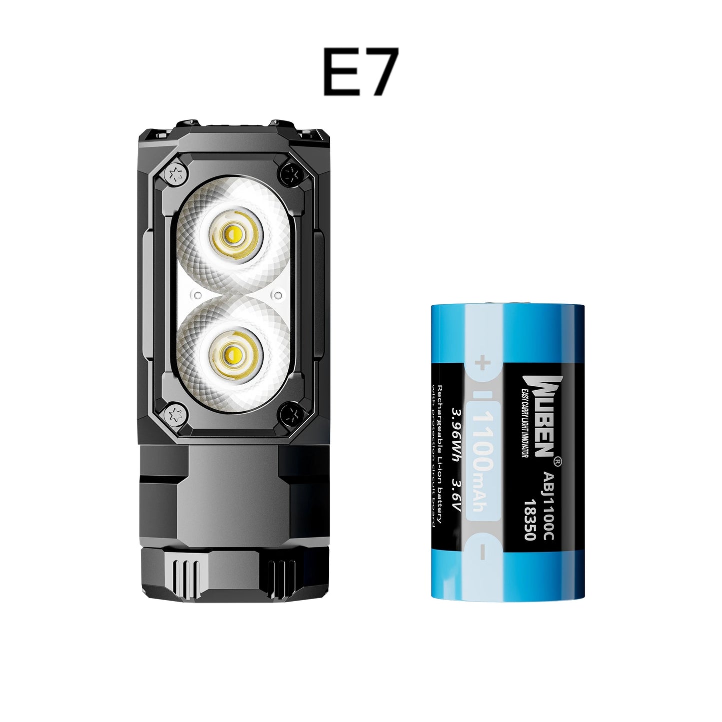 1800 Lumen Rechargeable Mini LED Flashlight With Type C Charging