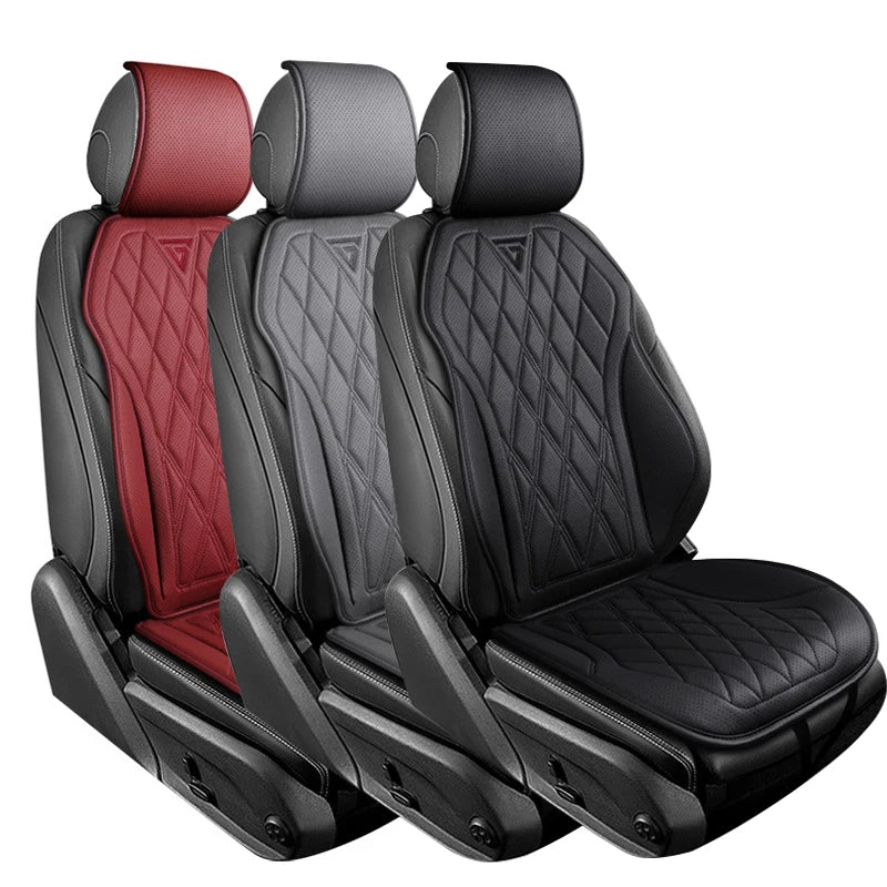 Universal Car Seat Cushion Nappa Leather Breathable Car Seat Covers Comfortable Four Seasons Auto Seat Protector Car Chair Pads
