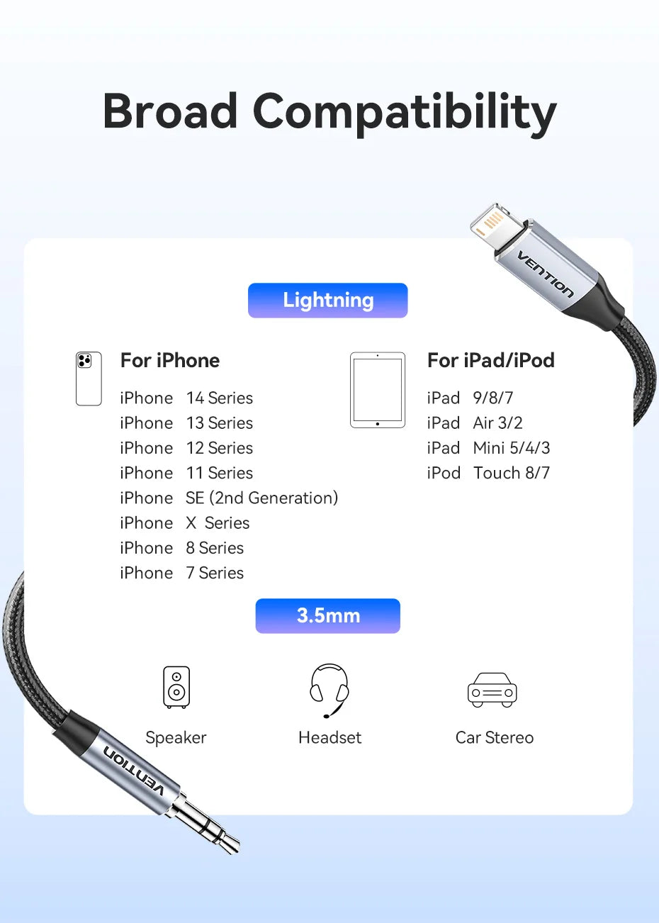 Adapter for iPhone DAC Lightning to 3.5mm Headphone Adapter for iPhone 14 12 Pro max xr Aux Cable Phone Accessories