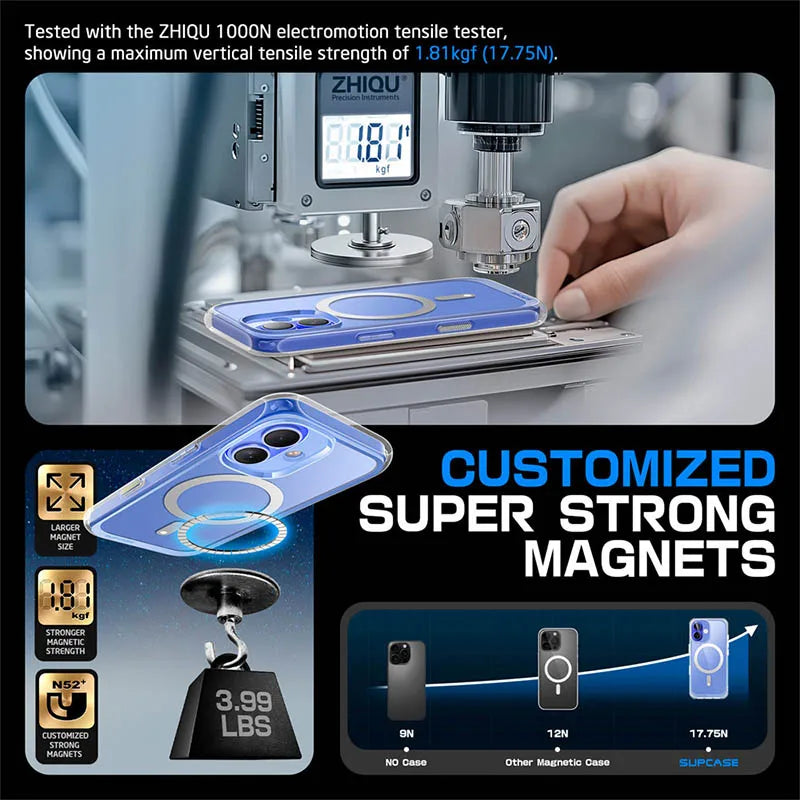 For iPhone 16 Plus Case with Camera Control Capture Button UB Mag Slim Clear Shockproof  MagSafe Phone Case