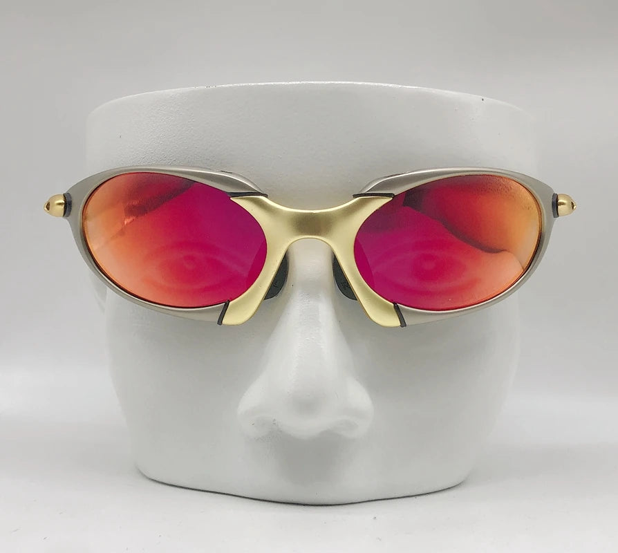 Polarized UV400 Cycling Sunglasses – Black Metal Frame Fishing Riding Bicycle Eyewear