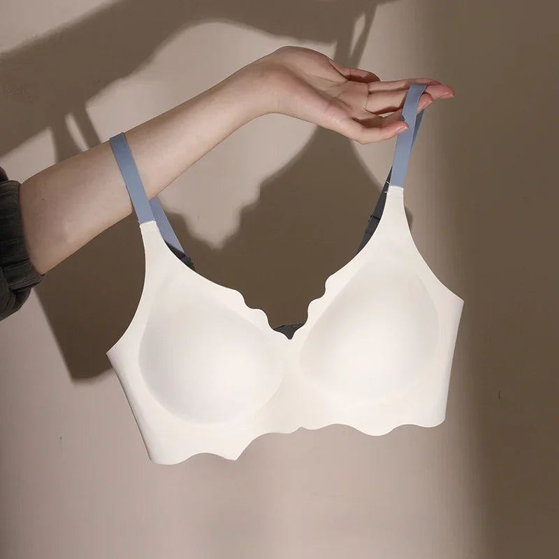 Womens Seamless Wireless Push Up Bralette