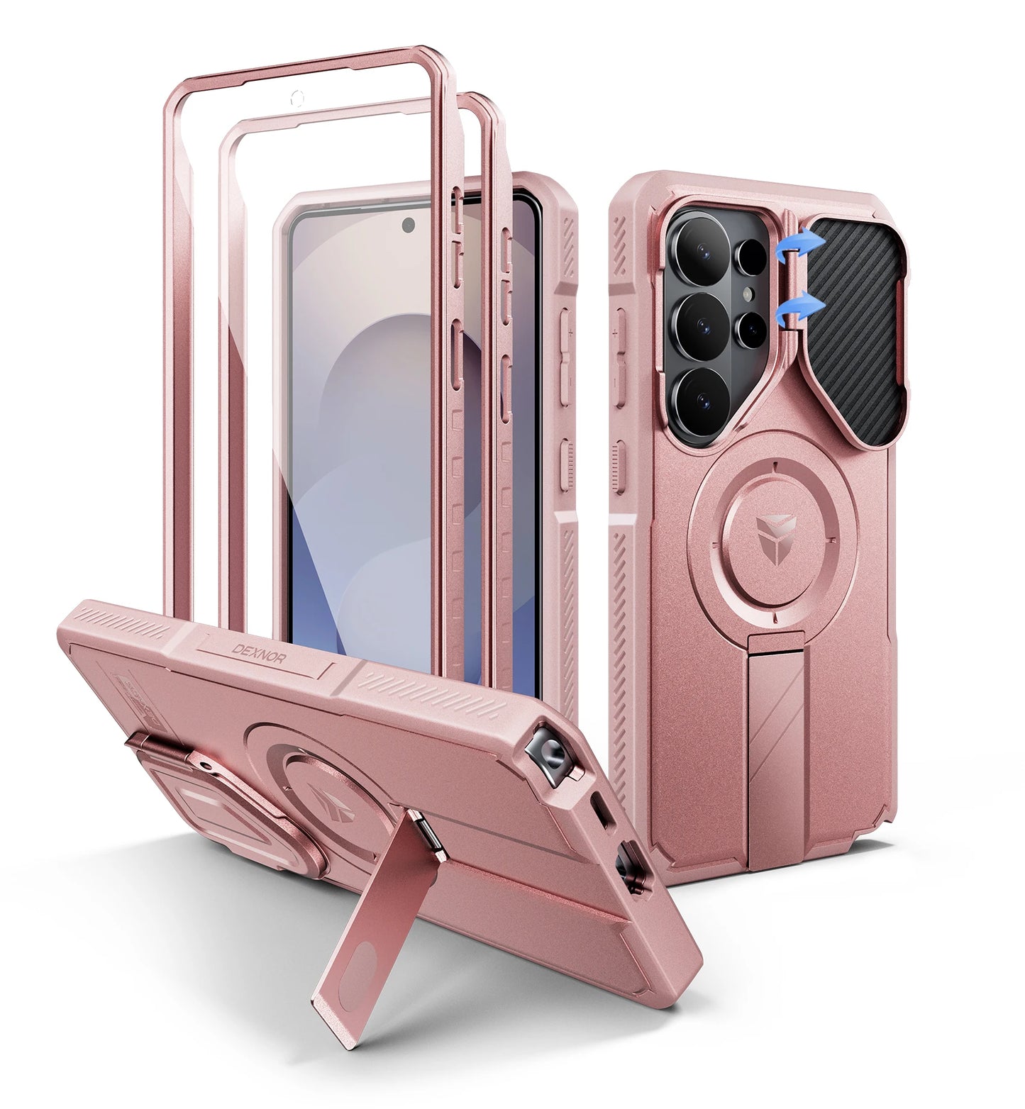 For Samsung Galaxy S26 Ultra Shockproof Case6.9" with Camera Cover Adjustable Kickstand Screen Protector Compatible with MagSafe
