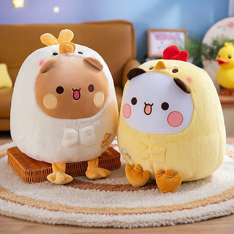 Cute Chick Shape Plush Toy Soft Fluffy Cartoon Pillow