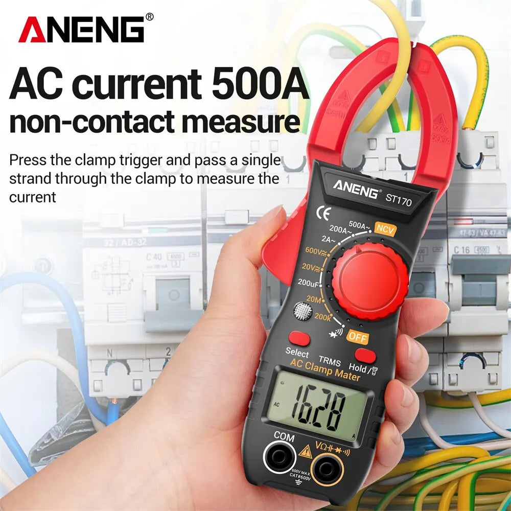 Clamp Meter Multimeter With HD Backlight Display Screen Mini Amperimetric Clamp Tester Noncontact Electrician Tools