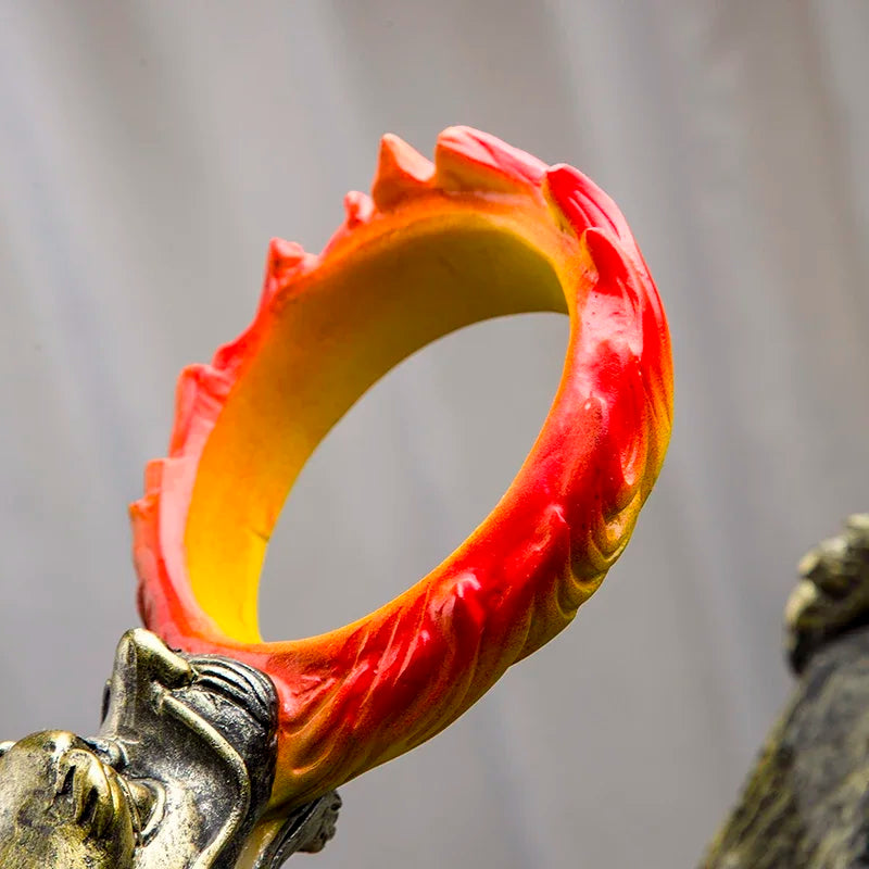 Golden Dragon Glass teacup set light luxury home  full semi-automatic tea set Kung Fu teapot