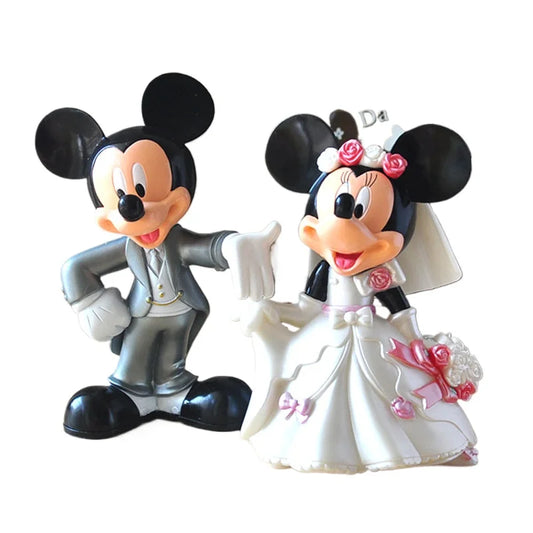 Minnie Mickey Mouse Wedding Figure Set